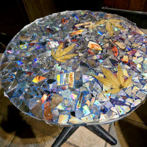 Glass ands Mixed Media Table